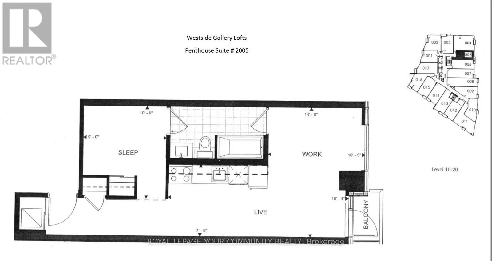 Apartment for rent: 2005 - 150 Sudbury Street, Toronto, Ontario M6J 3S8