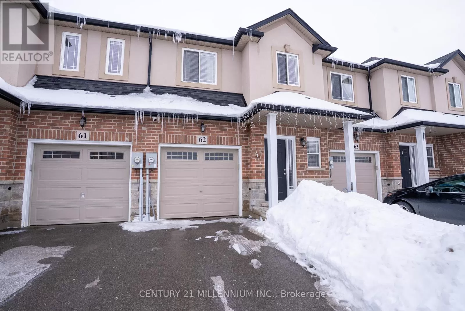 Row / Townhouse for rent: 62 - 9 Hampton Brook Way, Hamilton, Ontario L0R 1W0