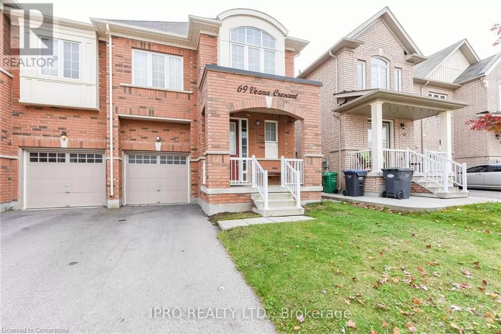 House for rent: 69 Vezna Crescent, Brampton, Ontario L6X 5K4