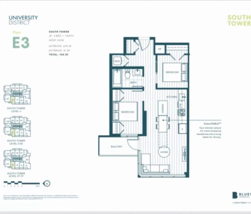 Apartment for rent: 701 10448 University Drive, Surrey, British Columbia V3T 0S7