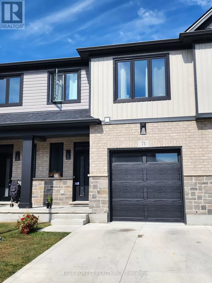 Row / Townhouse for rent: 71 - 601 Lions Park Drive, Strathroy-Caradoc, Ontario N0L 1W0