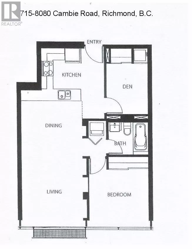 Apartment for rent: 715 8080 Cambie Road, Richmond, British Columbia V6X 0C1
