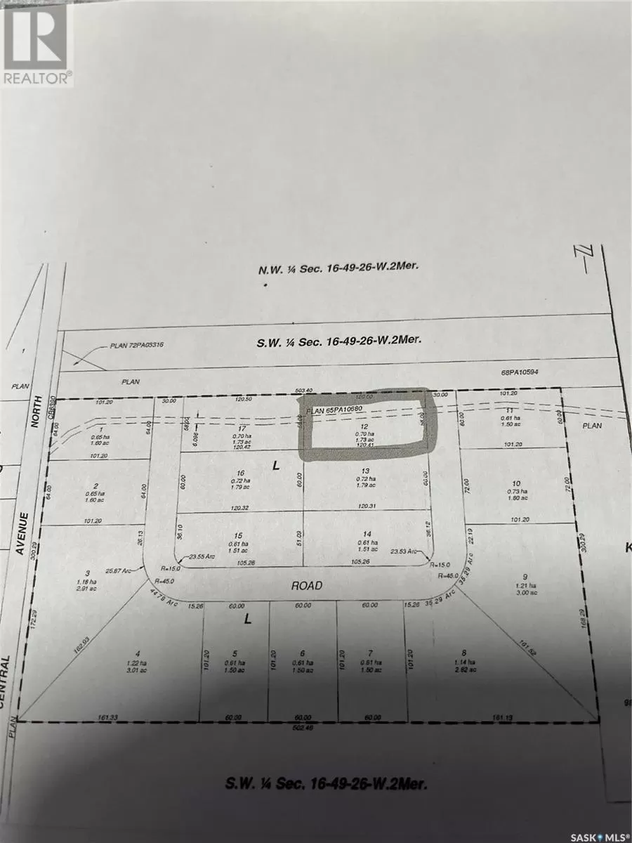 Unknown for rent: Lot 12 Robertson Crescent, Buckland Rm No. 491, Saskatchewan S6V 5R3